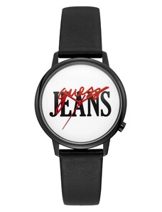 GUESS hodinky Originals Black Leather Analog Watch čierne, 12577