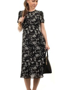 Michael Kors dámské šaty černé s kytičkami