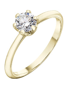 Tiami Prsten ze žlutého zlata s diamantem Harmony