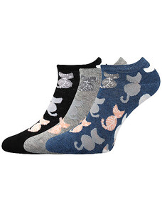LONKA barevné ponožky Piki 54 mix L 3 páry