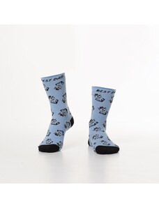 FASARDI Modré dámské ponožky s postavičkami