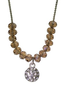 GIIL Jemný korálkový náhrdelník s kamínkem