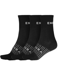 Endura - ponožky coolmax race 3 páry černá