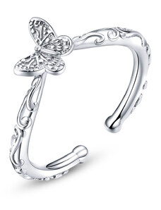 Royal Fashion nastavitelný prsten Krásný motýl SCR634