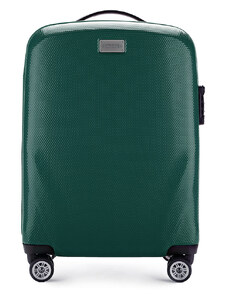 Kabinový cestovní kufr Wittchen, zelená, polykarbonát