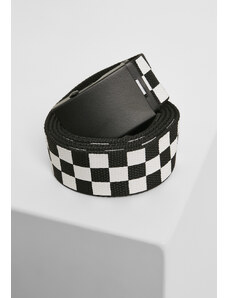 Urban Classics Accessoires Nastavitelný pásek Checker Belt černo/bílý