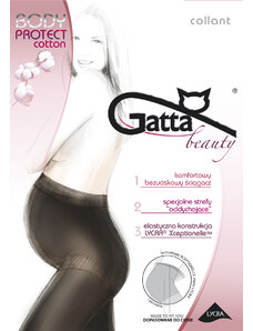 Hladké bavlněné dámské punčochové kalhoty model 17866847 COTTON - Gatta