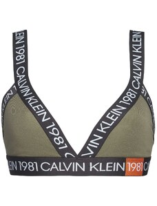 Podprsenka bez kostice QF5447E-7GV khaki - Calvin Klein