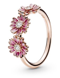 PANDORA prsten Trojice růžových sedmikrásek