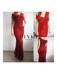 Linky Fashion Večerní šaty s rozparkem - Fiona