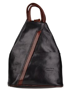 Černé, kožené dámské batohy | 410 kousků - GLAMI.cz