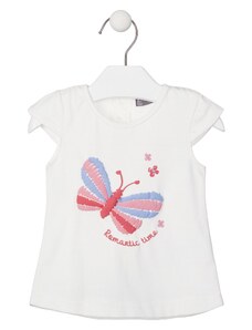 Losan Dívčí tričko s krátkým rukávem Motýlek