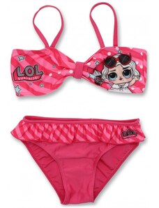 Setino Dětské / dívčí dvoudílné plavky / bikiny L.O.L. Surprise - tmavě růžové