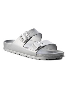 Birkenstock Arizona EVA Metallic Silver Narrow Fit Unisex - Sandály Birkenstock - Sivá - 1003491-4.5 - Size: 4.5