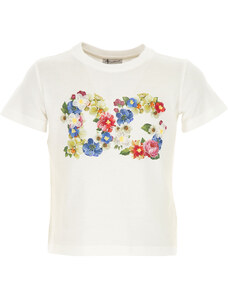 Dolce & Gabbana Dětské tričko pro dívky Ve výprodeji v Outletu, Bílá, Bavlna, 2024, 10Y 12Y 6Y 8Y