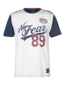 pánské tričko NO FEAR - WHITE/NAVY - M