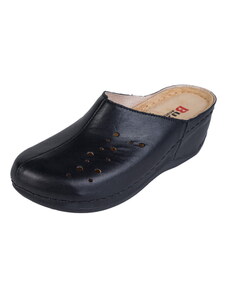 Buxa Dámská zdravotní kožená obuv na klínku BZ341 - Černá