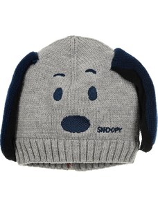 BASIC Snoopy zimní čepice s ouškama šedá