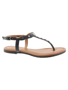 MEXX Dámské kožené sandálky black MXOM0015W-BLACK-255