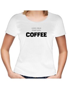 TRIKOO Dámské tričko COFFEE ideas minimalism