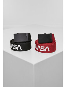 MT Accessoires NASA Belt 2-Pack extra dlouhý černo/červený