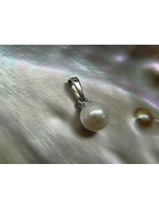 zlatý přívěsek s mořskou perlou 7,5-8 mm
