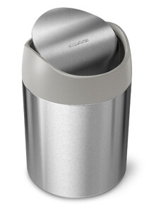 Simplehuman Mini odpadkový koš na stůl, 1,5 l, kartáčovaná nerez ocel, CW2084