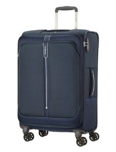 Samsonite Látkový cestovní kufr Popsoda Spinner 66 cm 68/73,5 l tmavě modrá