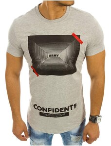 Stock Šedé pánské tričko Confidents vrx2111