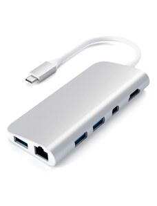 Satechi 1x HDMI + 3x USB-A ST-TCMM8PAS stříbrná