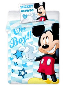 Faro Ložní povlečení do dětské postýlky Mickey Mouse - Disney - 100% bavlna - 40 x 60 cm + 100 x 135 cm