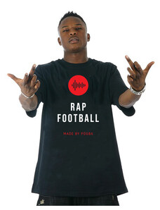 Tričko Rap & Football Tee Black