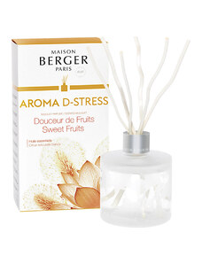 Maison Berger Paris – Aroma D-Stress (Proti stresu) difuzér s vůní Sweet Fruits (Sladké ovoce), 180 ml