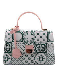 Luxusní kabelka JADISE Kate-Cuiri zelená/růžová