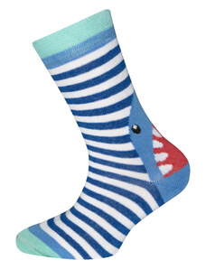 Ewers Chlapecké ponožky Žralok Marina modrobílé
