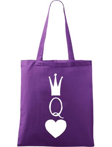 Roni Syvin + Adler/Malfini Ručně malovaná menší plátěná taška - Queen