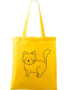 Roni Syvin + Adler/Malfini Ručně malovaná menší plátěná taška - Kočka