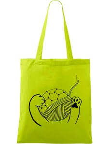 Roni Syvin + Adler/Malfini Ručně malovaná menší plátěná taška - Kočičí packy s Fullerenem