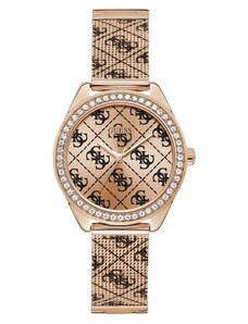 GUESS Rose Gold-tone Tiled Logo Analog Watch, 12791