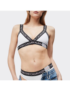 Calvin Klein dámská bílá sportovní podprsenka