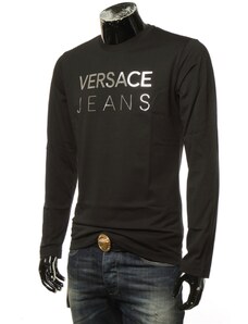 Tričko s dlouhým rukávem Versace Jeans - Black