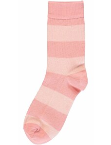 Dětské ponožky (2 páry) Stripe Dusty Rose z biobavlny BIO MAXOMORRA Velikost16/18