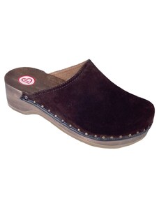 VELOURS TOEFFLER dřevák unisex hnědý 00404-443 Berkemann