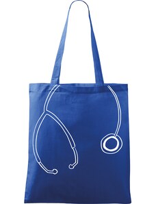 Roni Syvin + Adler/Malfini Ručně malovaná menší plátěná taška - Stetoskop