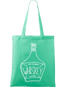 Roni Syvin + Adler/Malfini Ručně malovaná menší plátěná taška - Whiskey