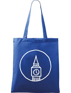 Roni Syvin + Adler/Malfini Ručně malovaná menší plátěná taška - Big Ben