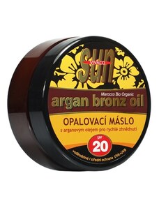 Vivaco Opalovací máslo s bio arganovým olejem SPF 20 SUN VITAL 200 ml