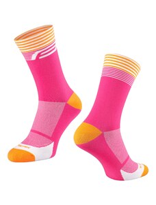 Ponožky FORCE STREAK růžovo-oranžové