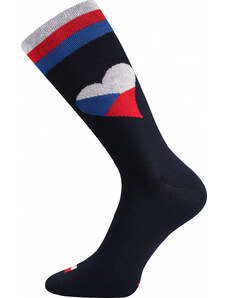LONKA Barevné ponožky s vlajkami tmavě modrá