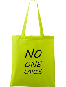 Roni Syvin + Adler/Malfini Ručně malovaná menší plátěná taška - No One Cares